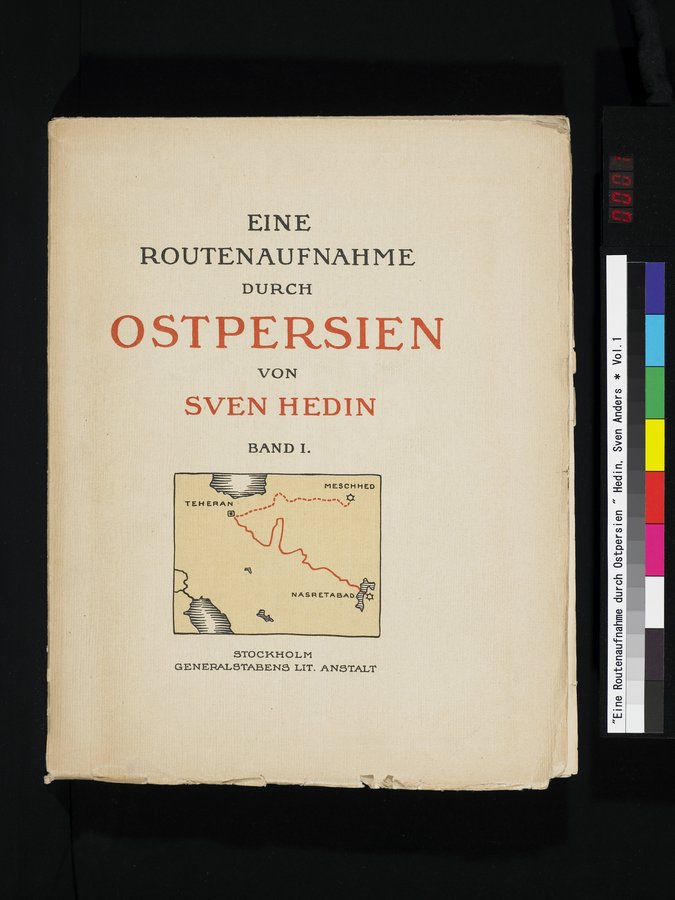 Eine Routenaufnahme durch Ostpersien : vol.1 / 1 ページ（カラー画像）