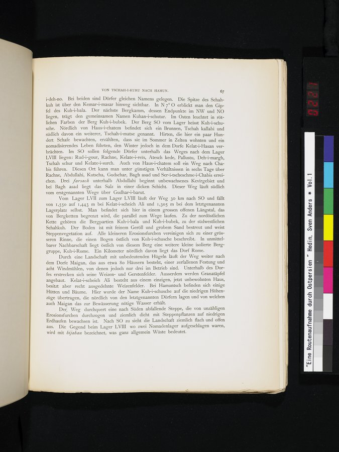 Eine Routenaufnahme durch Ostpersien : vol.1 / Page 221 (Color Image)