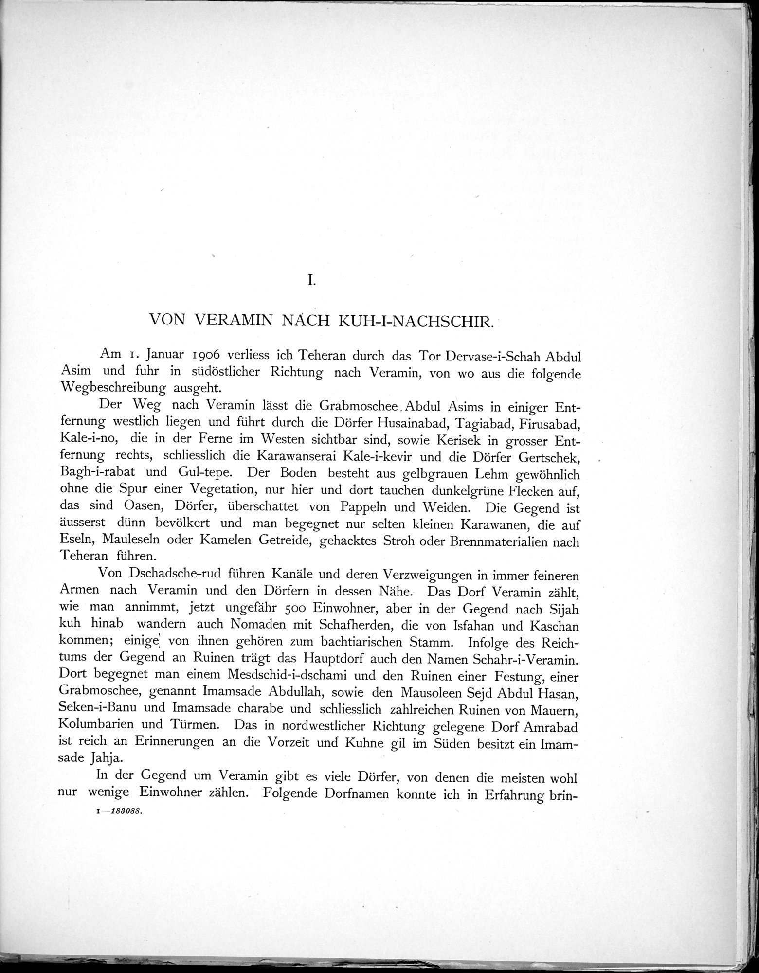 Eine Routenaufnahme durch Ostpersien : vol.1 / Page 17 (Grayscale High Resolution Image)
