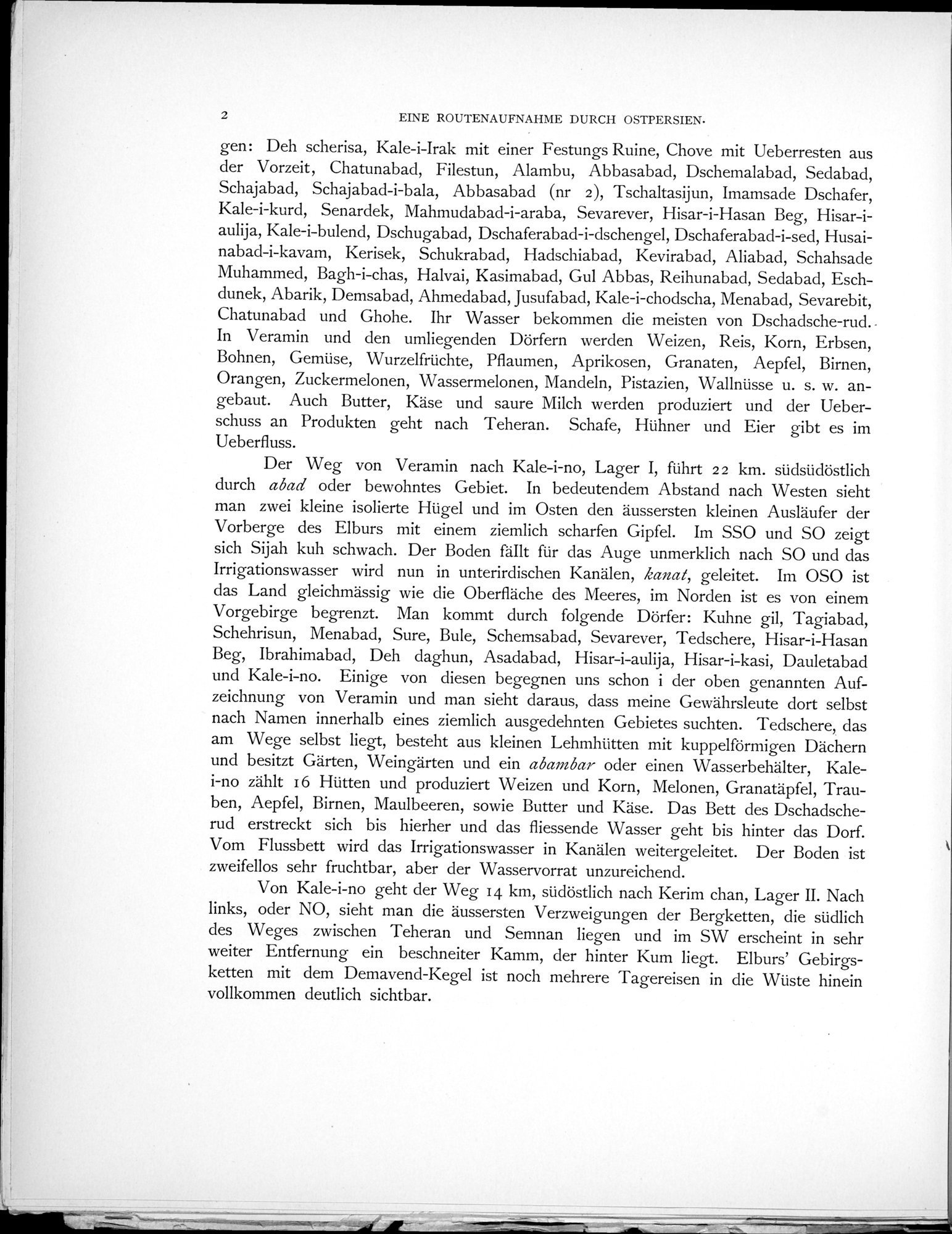 Eine Routenaufnahme durch Ostpersien : vol.1 / Page 18 (Grayscale High Resolution Image)