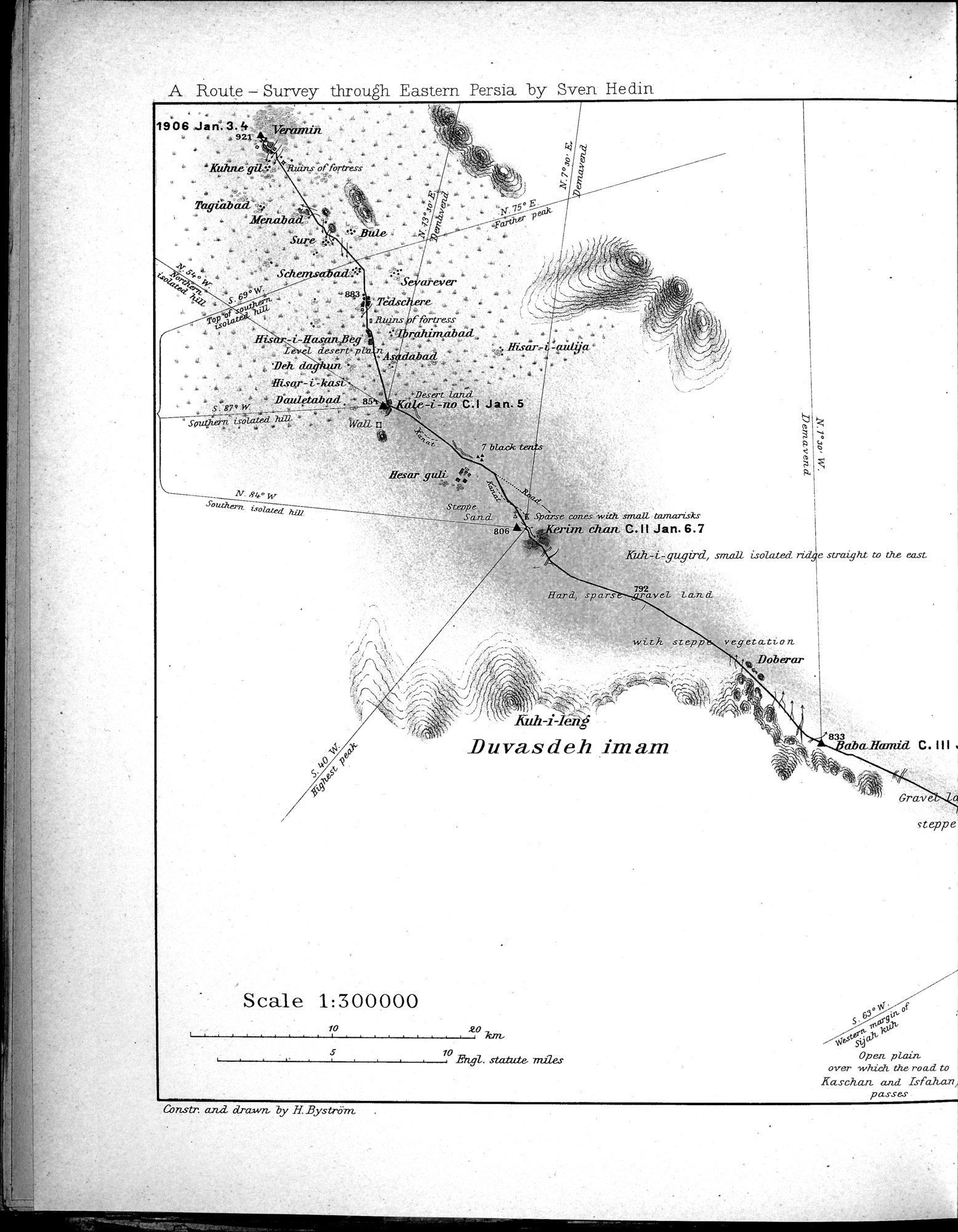 Eine Routenaufnahme durch Ostpersien : vol.1 / Page 20 (Grayscale High Resolution Image)
