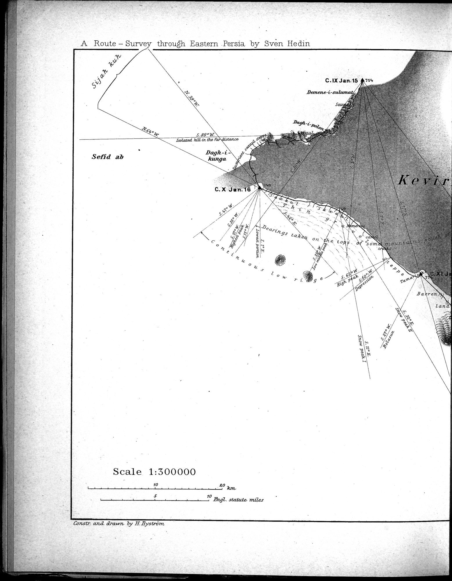 Eine Routenaufnahme durch Ostpersien : vol.1 / Page 40 (Grayscale High Resolution Image)