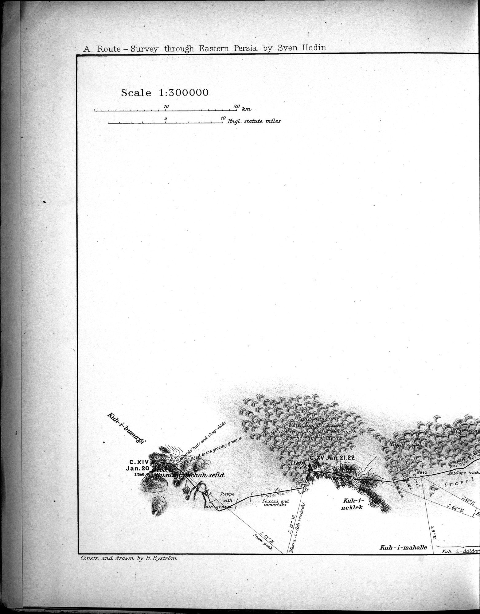 Eine Routenaufnahme durch Ostpersien : vol.1 / Page 50 (Grayscale High Resolution Image)