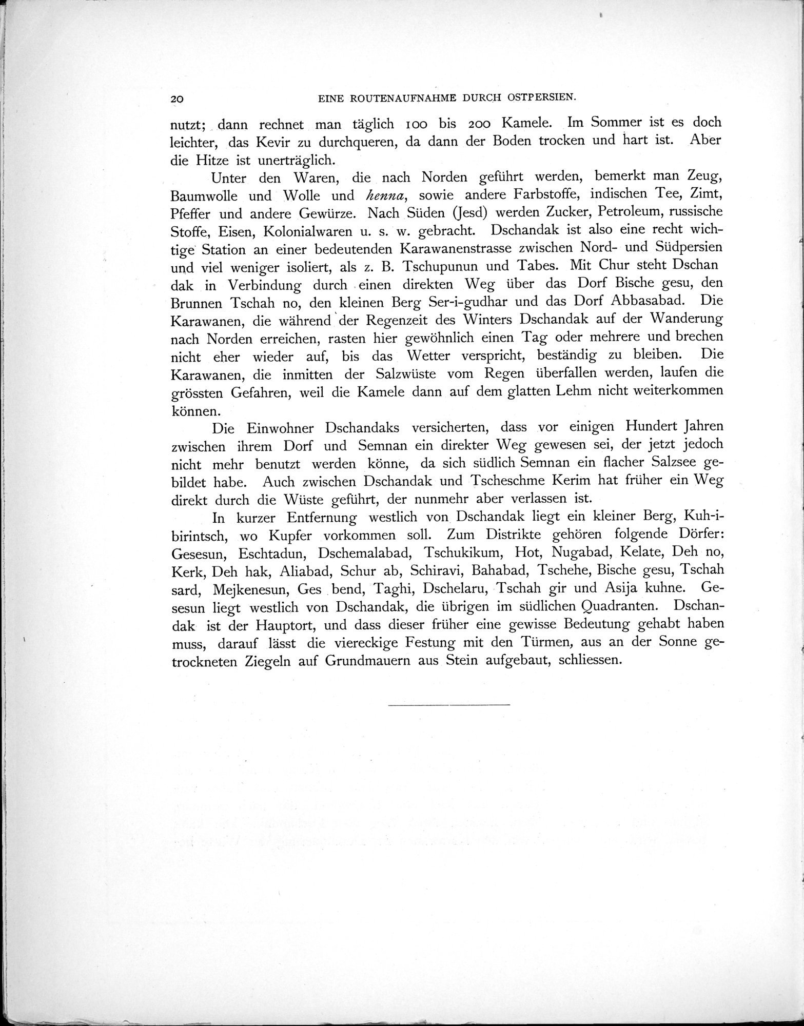 Eine Routenaufnahme durch Ostpersien : vol.1 / 70 ページ（白黒高解像度画像）