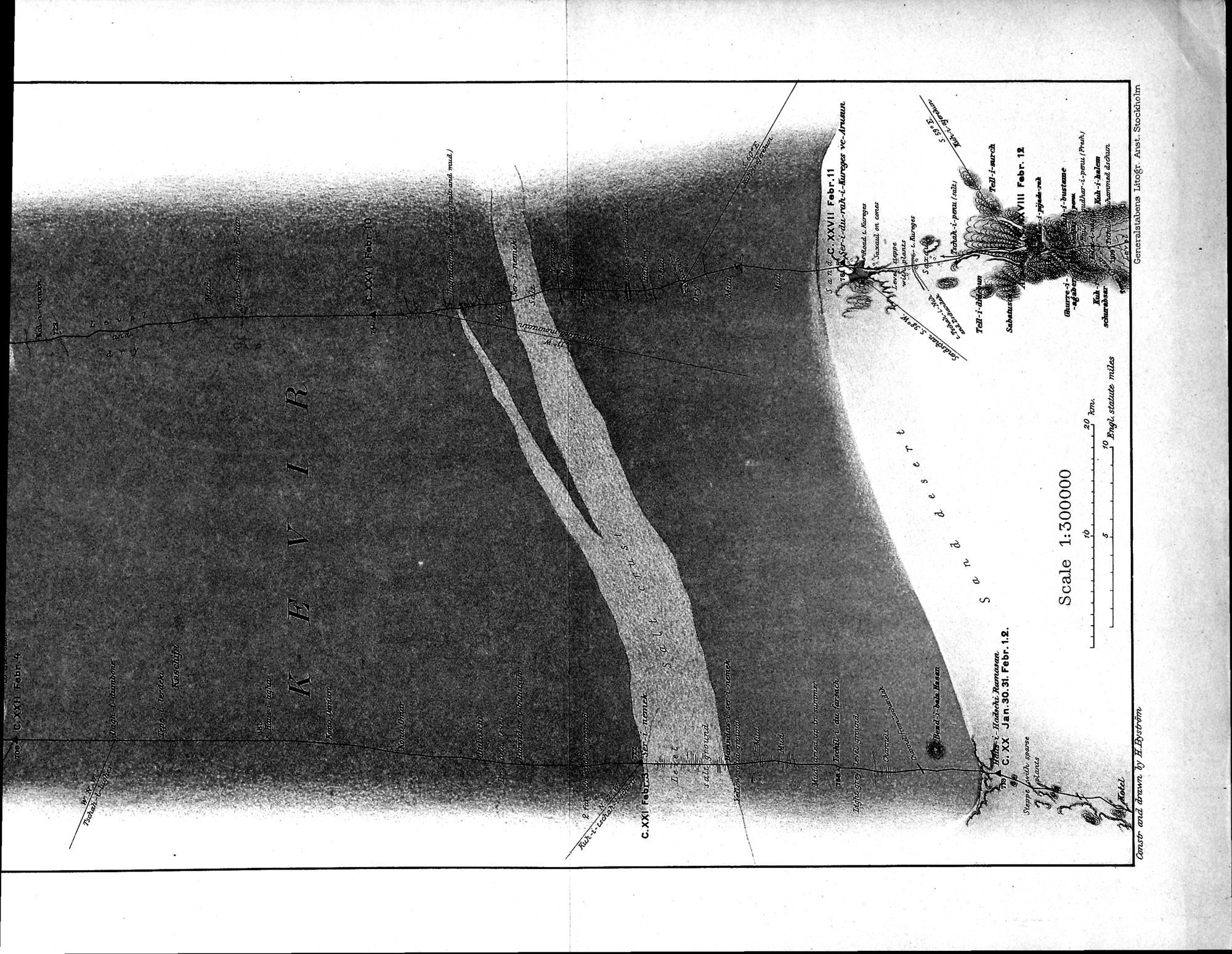 Eine Routenaufnahme durch Ostpersien : vol.1 / Page 71 (Grayscale High Resolution Image)