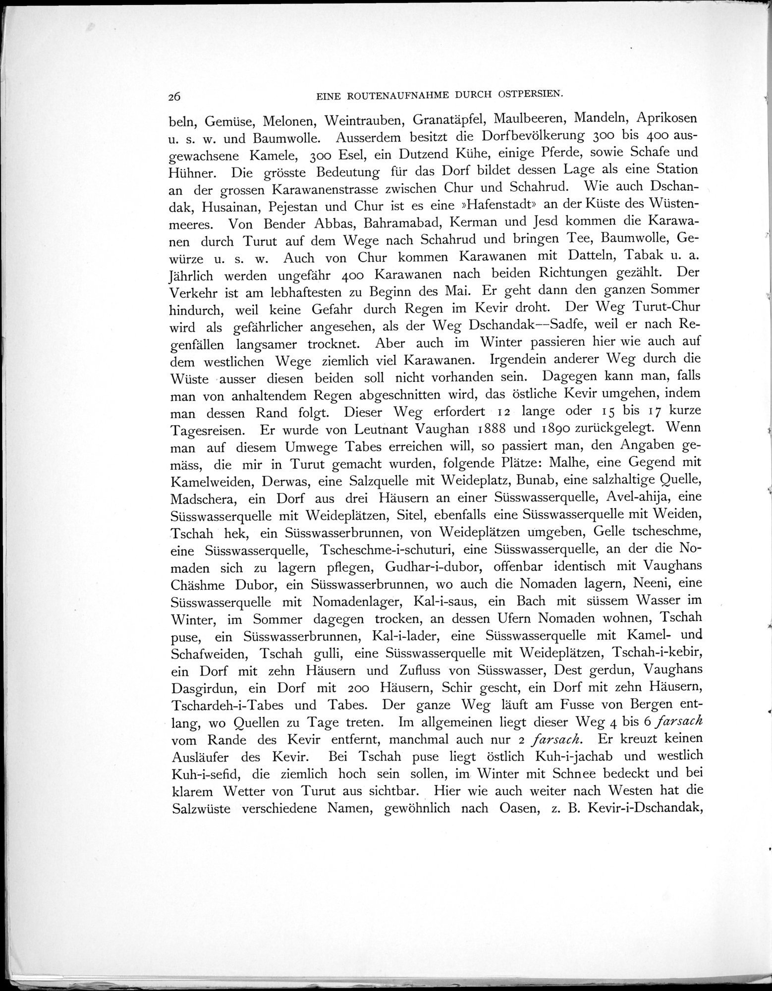 Eine Routenaufnahme durch Ostpersien : vol.1 / Page 82 (Grayscale High Resolution Image)