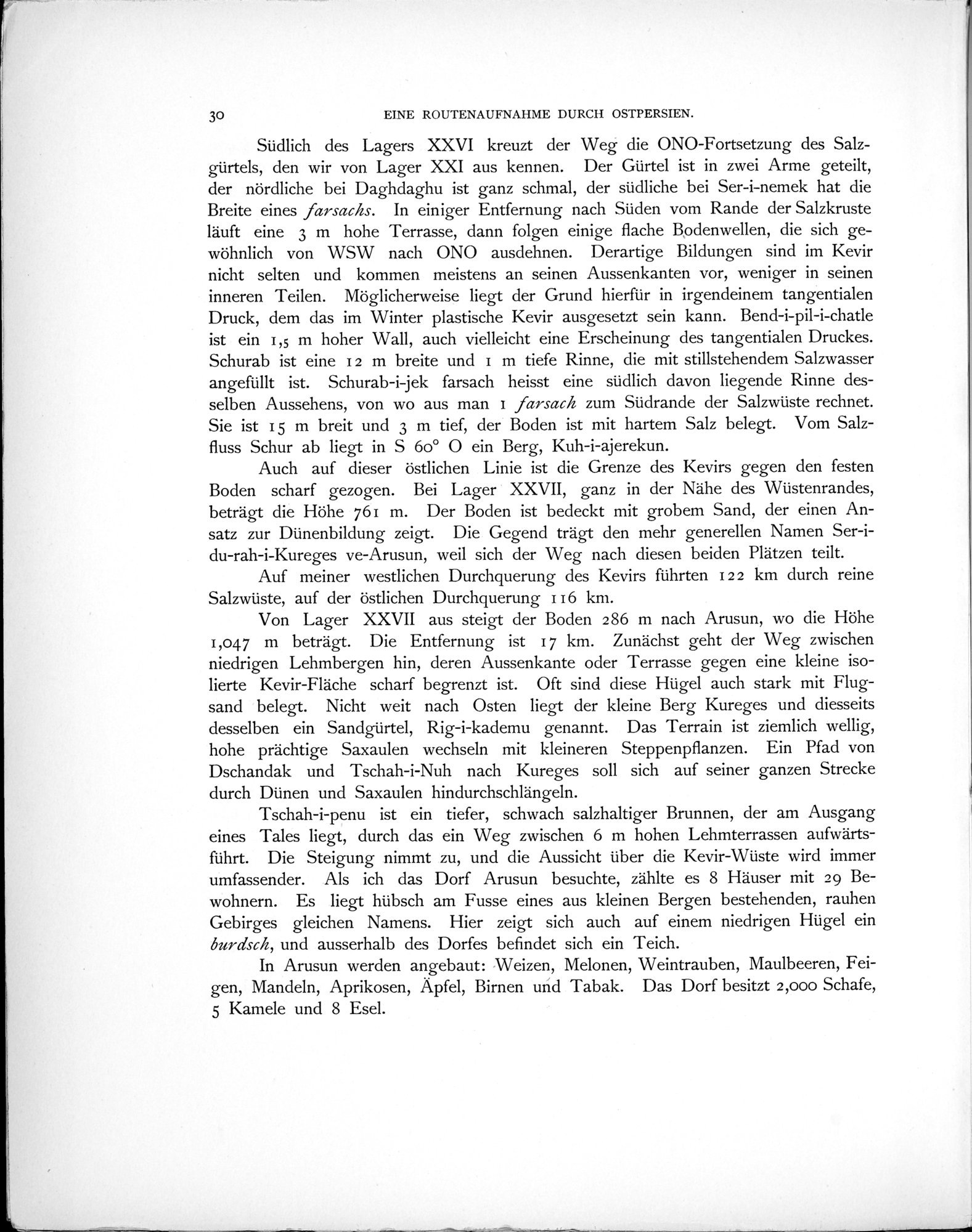 Eine Routenaufnahme durch Ostpersien : vol.1 / 88 ページ（白黒高解像度画像）