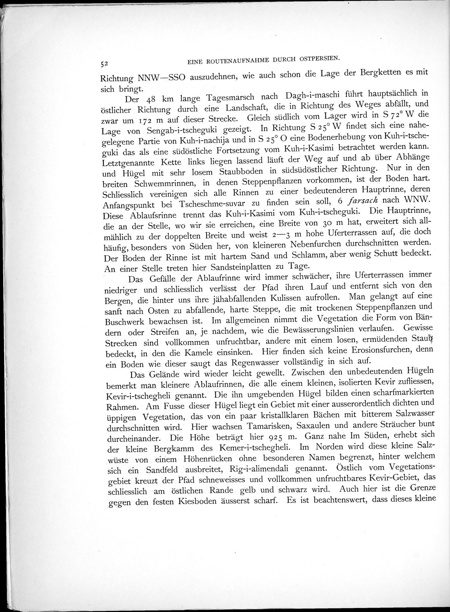 Eine Routenaufnahme durch Ostpersien : vol.1 / 170 ページ（白黒高解像度画像）