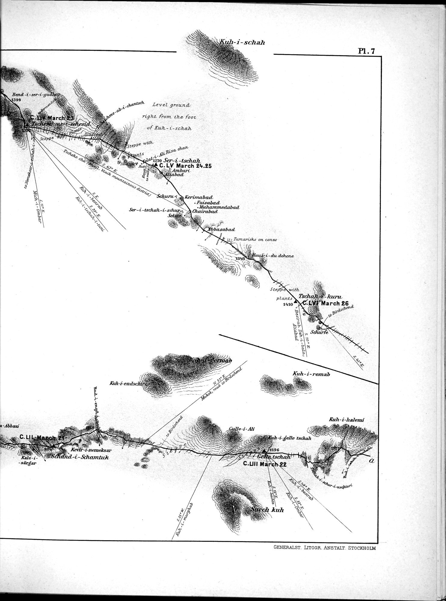 Eine Routenaufnahme durch Ostpersien : vol.1 / Page 181 (Grayscale High Resolution Image)