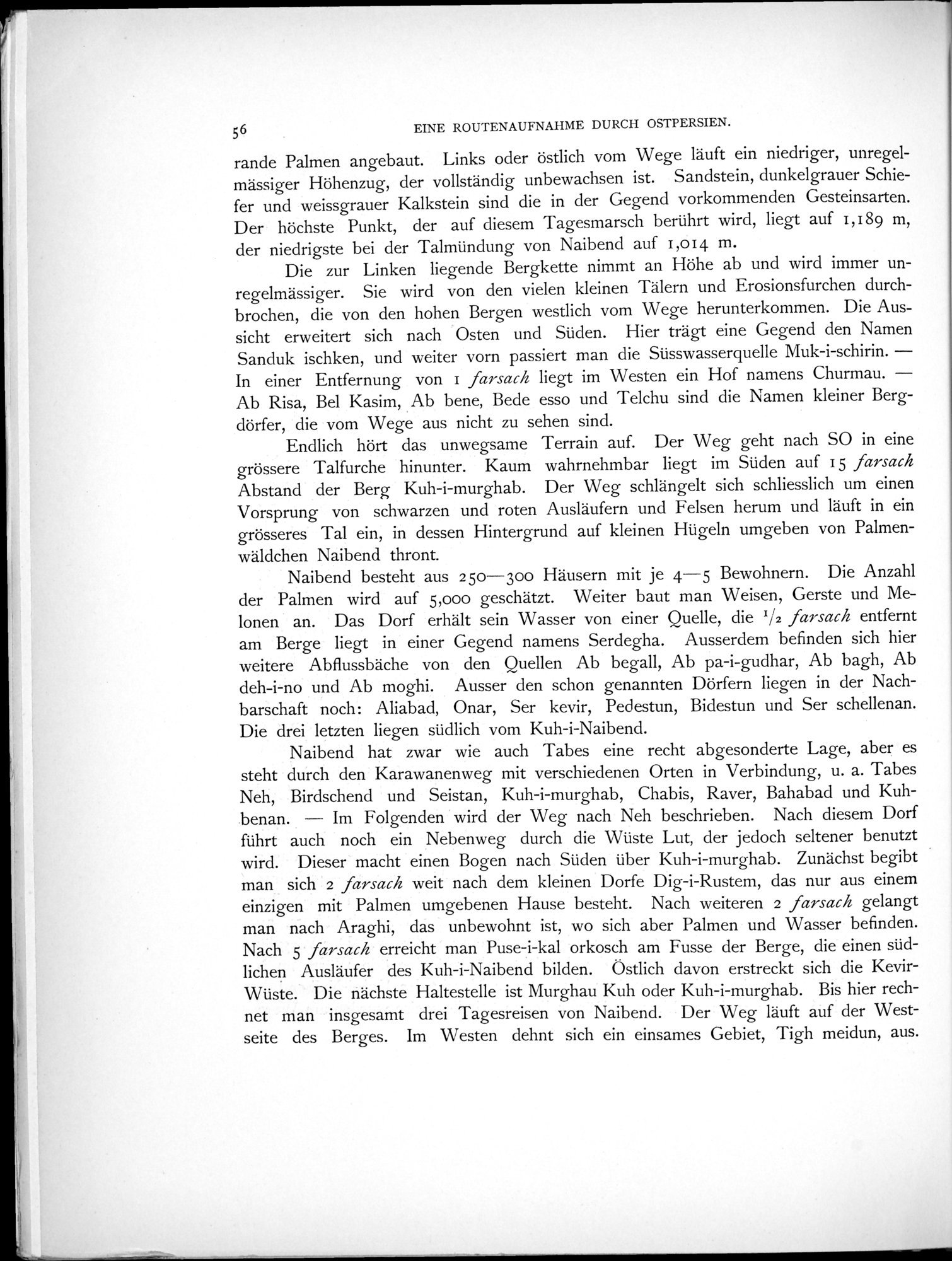 Eine Routenaufnahme durch Ostpersien : vol.1 / 188 ページ（白黒高解像度画像）