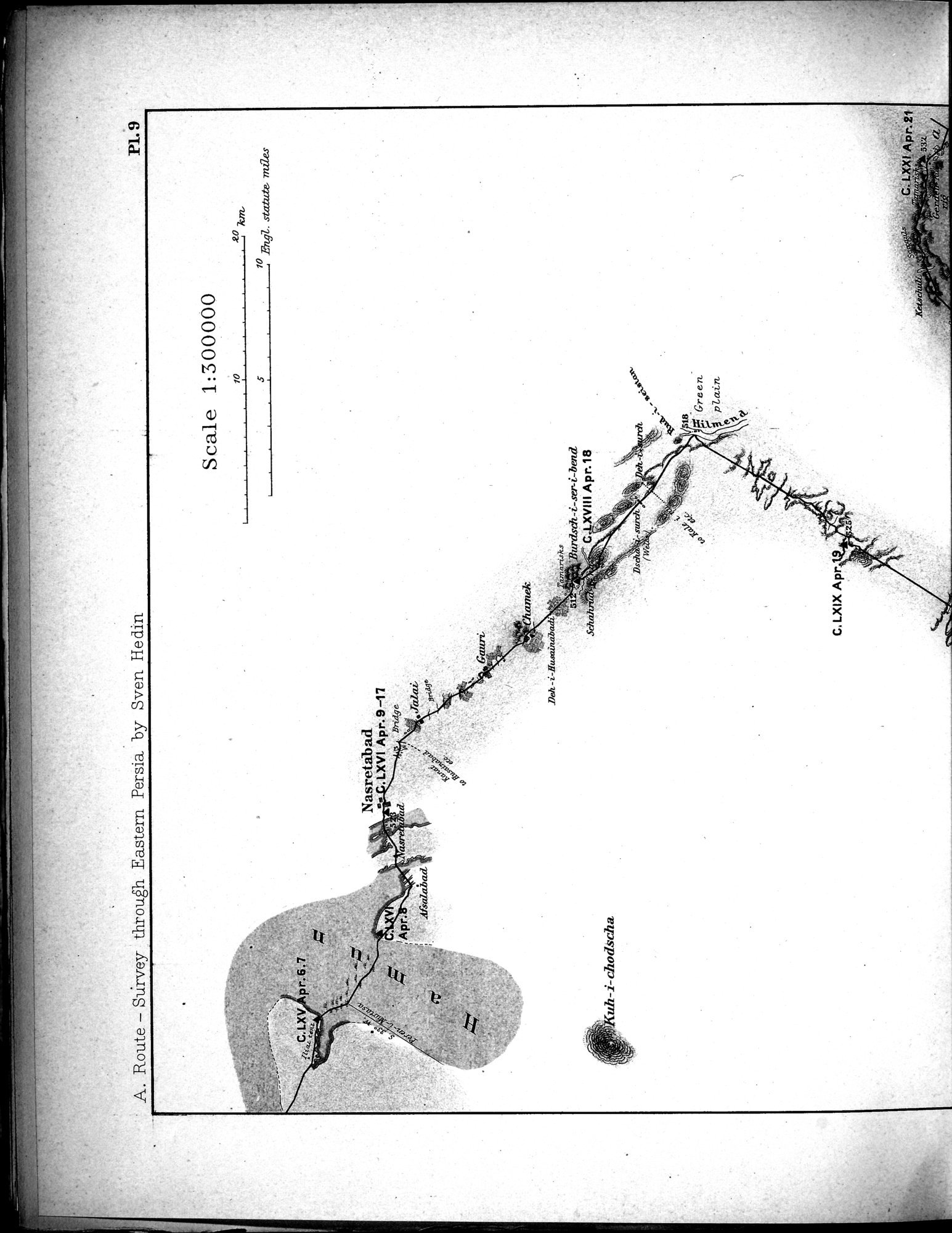 Eine Routenaufnahme durch Ostpersien : vol.1 / Page 246 (Grayscale High Resolution Image)