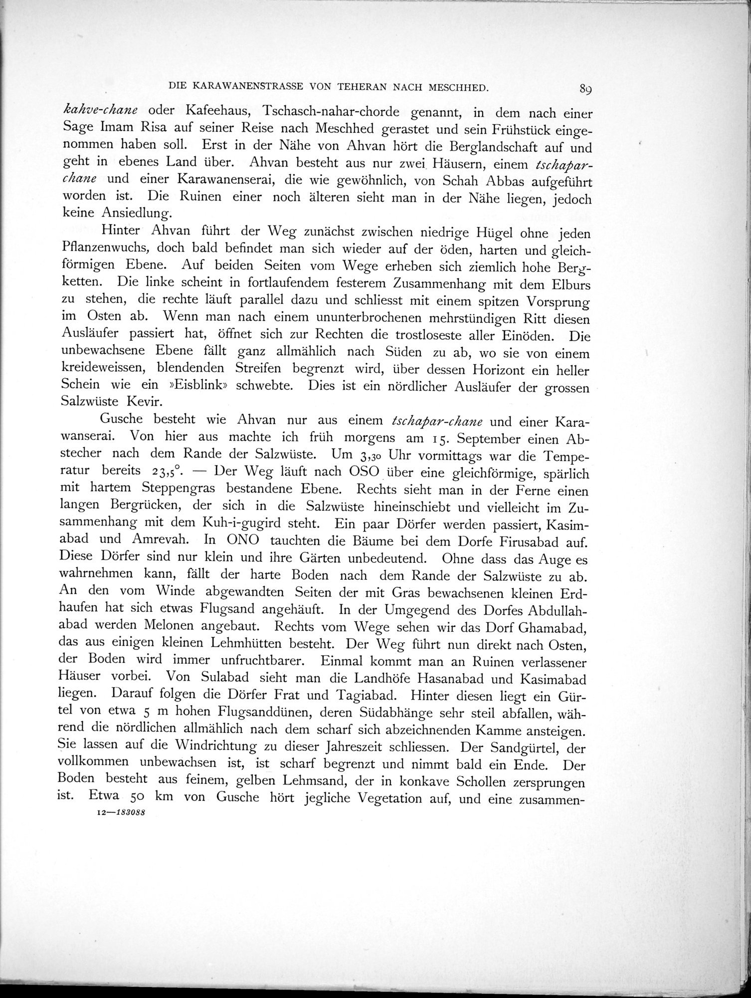 Eine Routenaufnahme durch Ostpersien : vol.1 / Page 269 (Grayscale High Resolution Image)