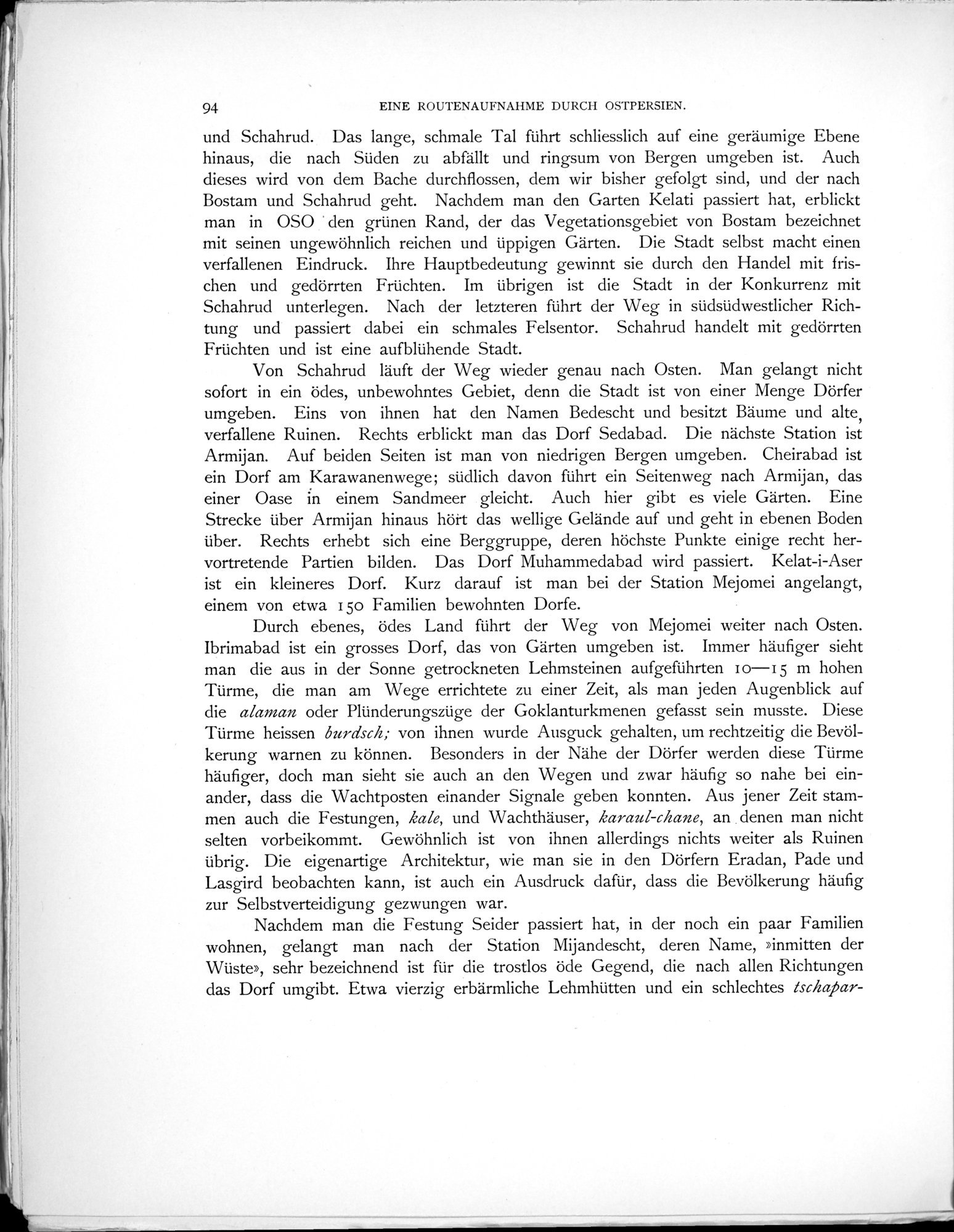 Eine Routenaufnahme durch Ostpersien : vol.1 / Page 274 (Grayscale High Resolution Image)
