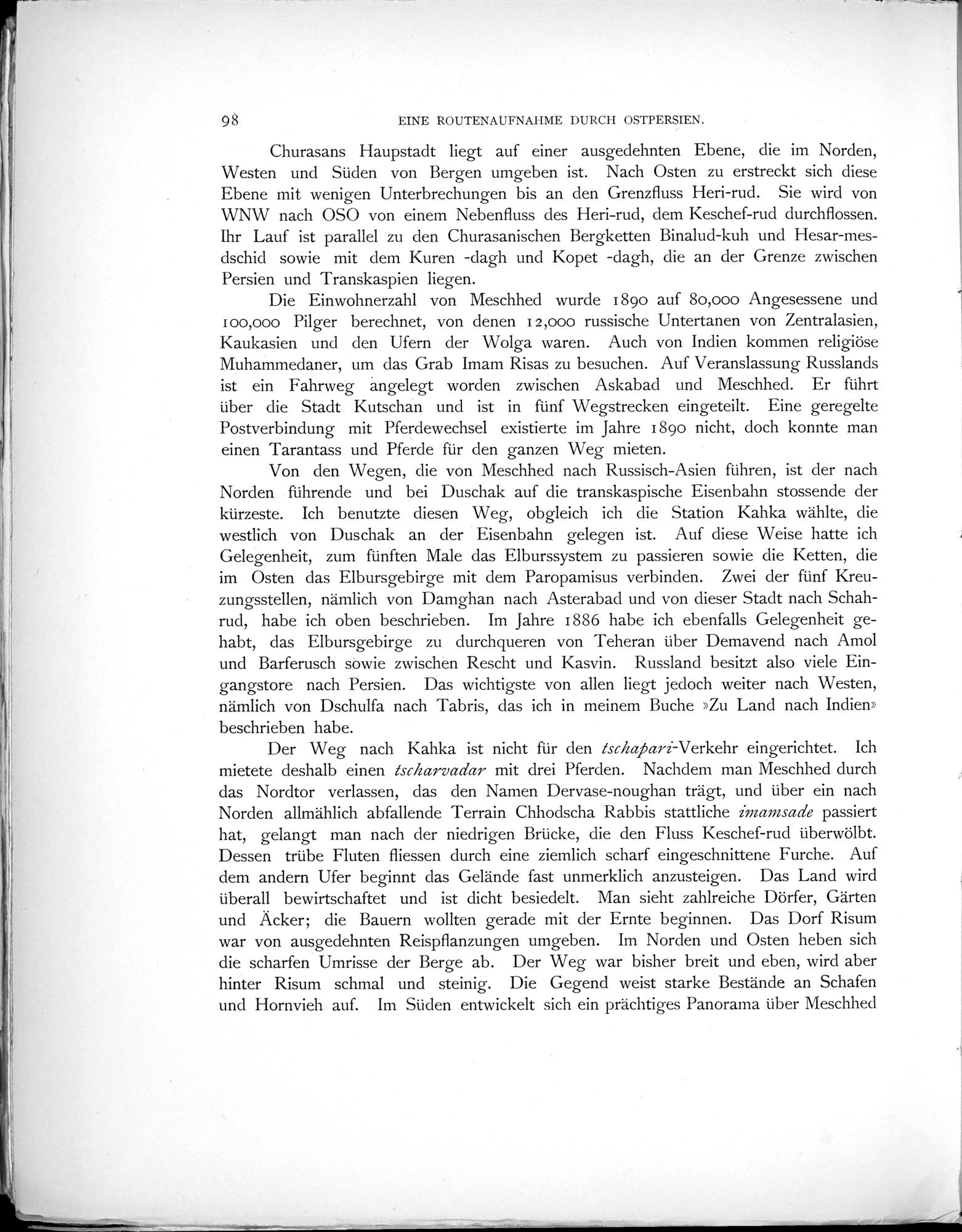 Eine Routenaufnahme durch Ostpersien : vol.1 / Page 280 (Grayscale High Resolution Image)
