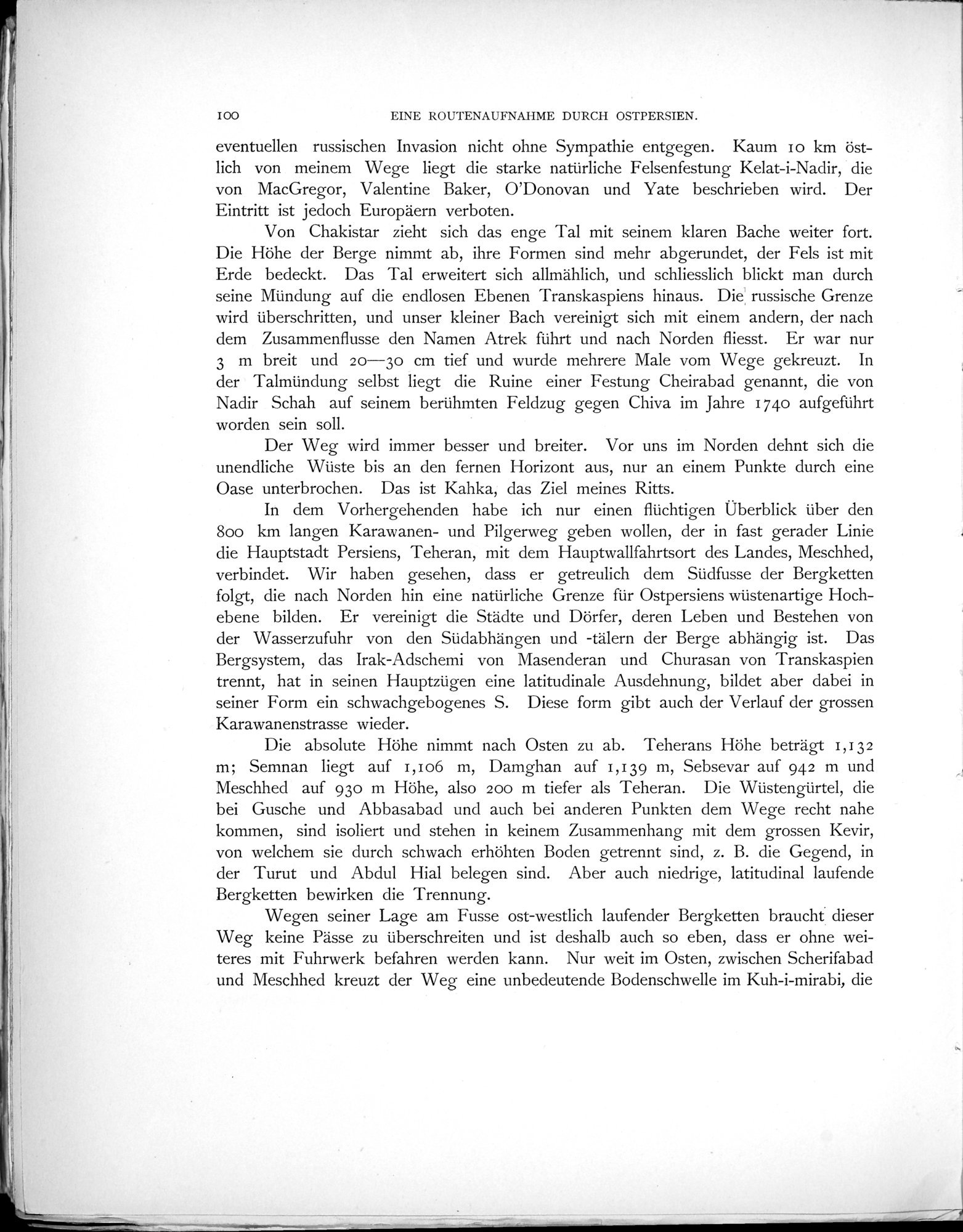 Eine Routenaufnahme durch Ostpersien : vol.1 / Page 282 (Grayscale High Resolution Image)