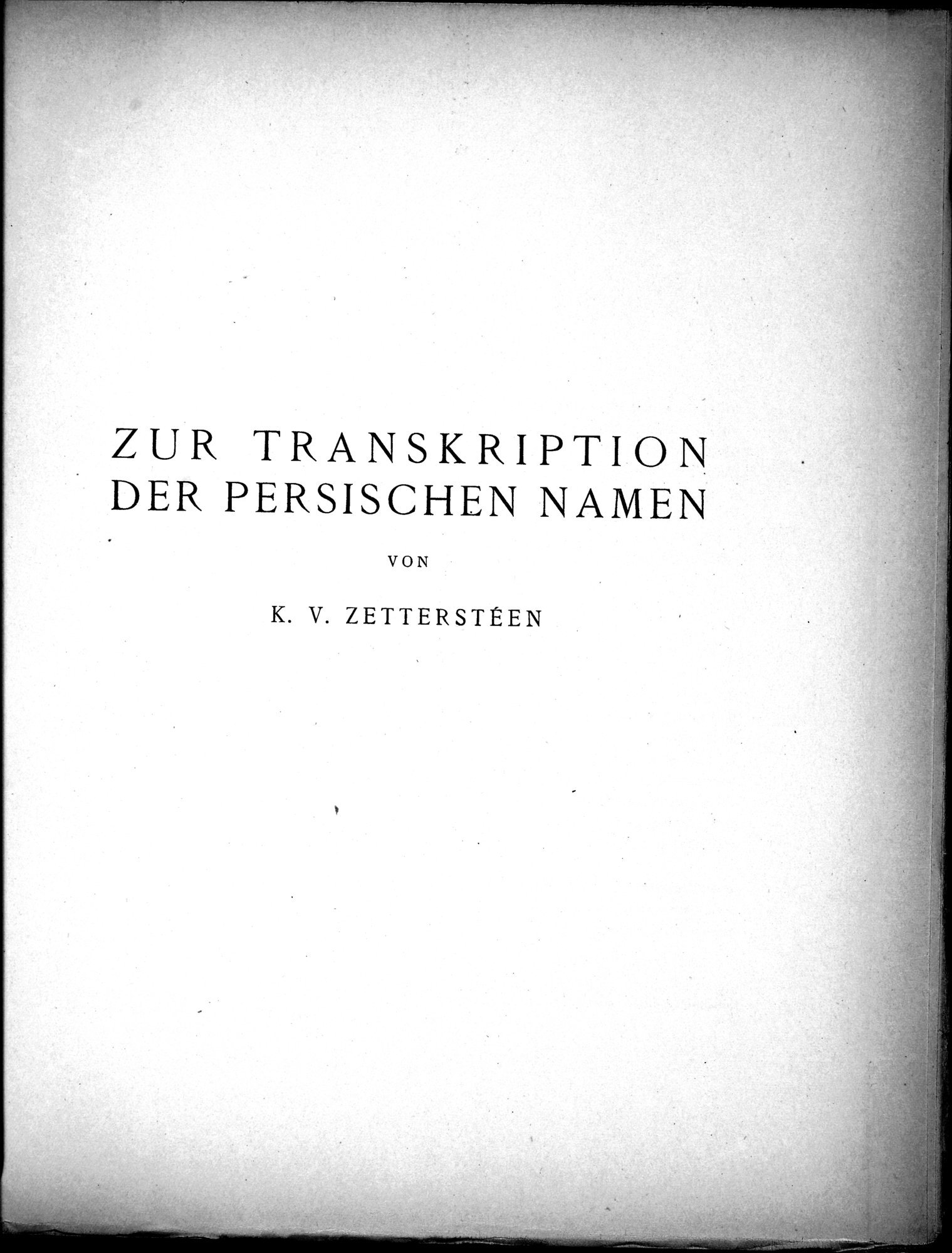 Eine Routenaufnahme durch Ostpersien : vol.1 / 291 ページ（白黒高解像度画像）