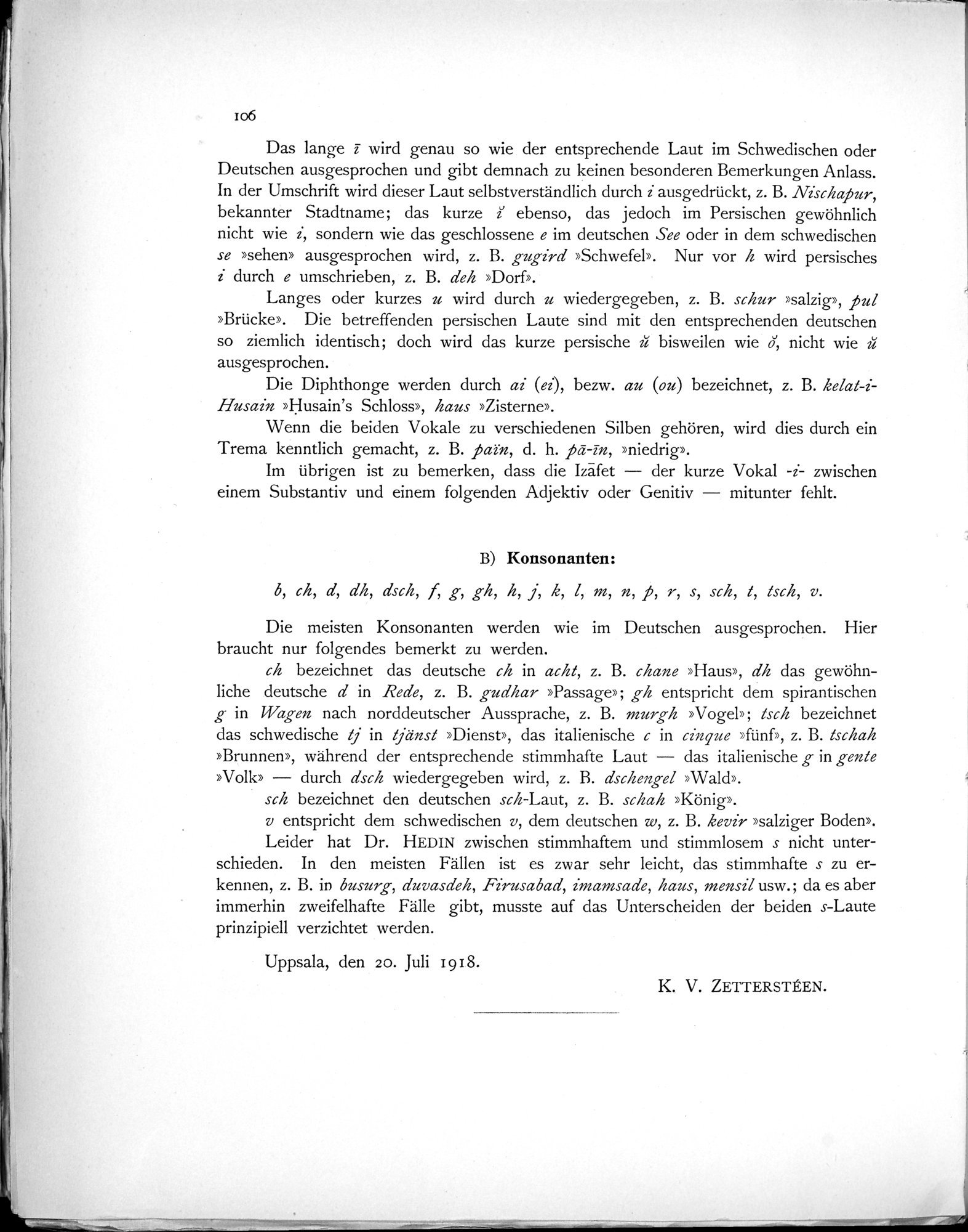 Eine Routenaufnahme durch Ostpersien : vol.1 / 294 ページ（白黒高解像度画像）