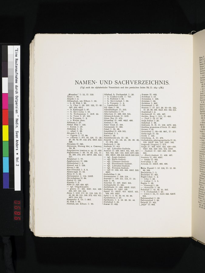 Eine Routenaufnahme durch Ostpersien : vol.2 / 686 ページ（カラー画像）