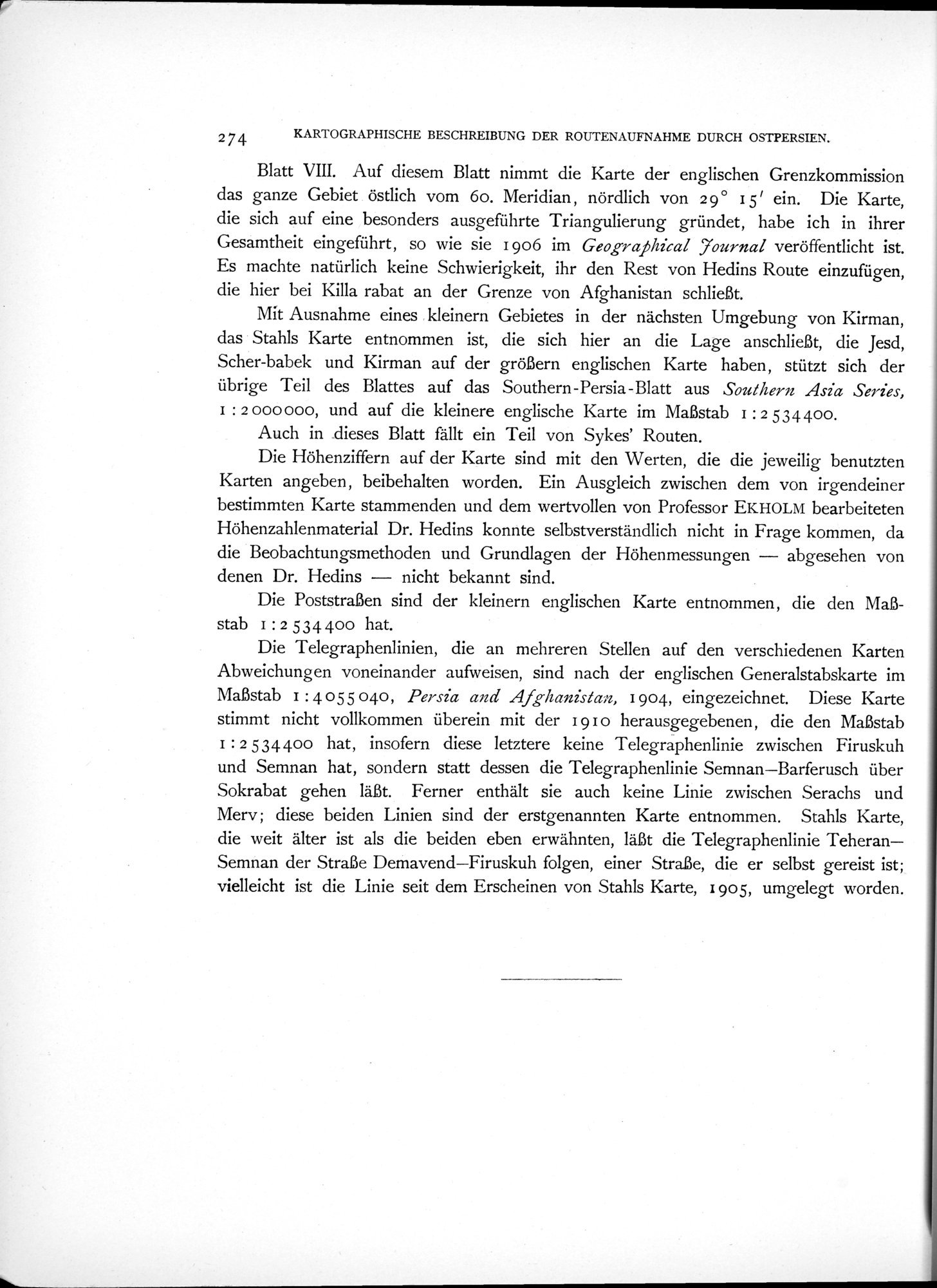 Eine Routenaufnahme durch Ostpersien : vol.2 / 344 ページ（白黒高解像度画像）