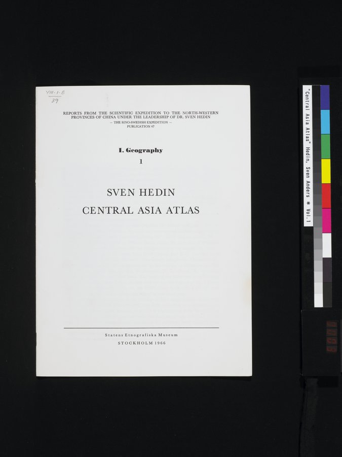 Central Asia Atlas : vol.1 / Page 3 (Color Image)