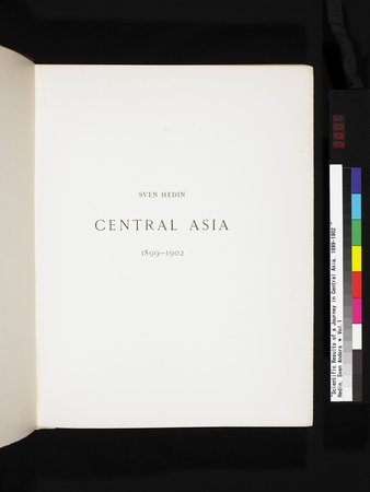 Scientific Results of a Journey in Central Asia, 1899-1902 : vol.1 : Page 7