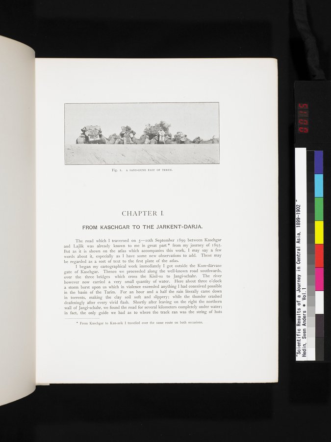 Scientific Results of a Journey in Central Asia, 1899-1902 : vol.1 / 15 ページ（カラー画像）
