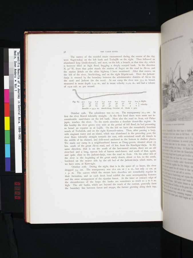 Scientific Results of a Journey in Central Asia, 1899-1902 : vol.1 / 100 ページ（カラー画像）