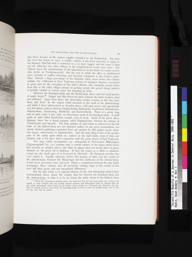 Scientific Results of a Journey in Central Asia, 1899-1902 : vol.1 / 113 ページ（カラー画像）