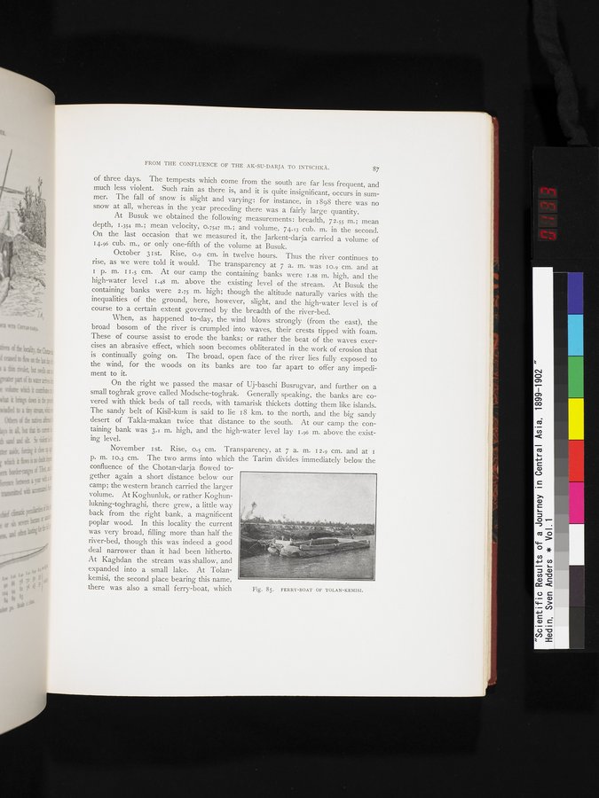 Scientific Results of a Journey in Central Asia, 1899-1902 : vol.1 / 133 ページ（カラー画像）