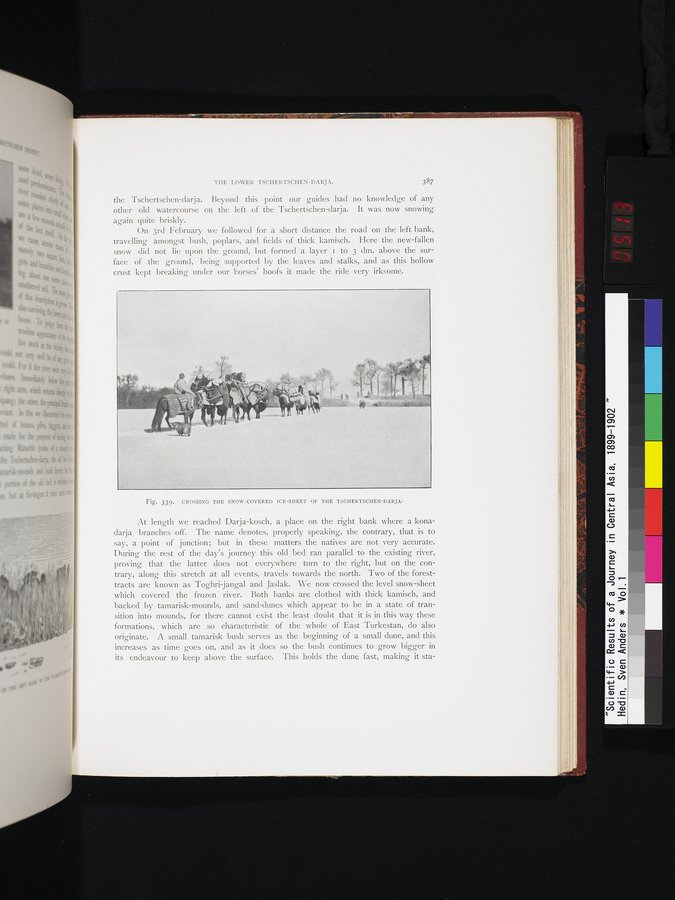 Scientific Results of a Journey in Central Asia, 1899-1902 : vol.1 / 513 ページ（カラー画像）