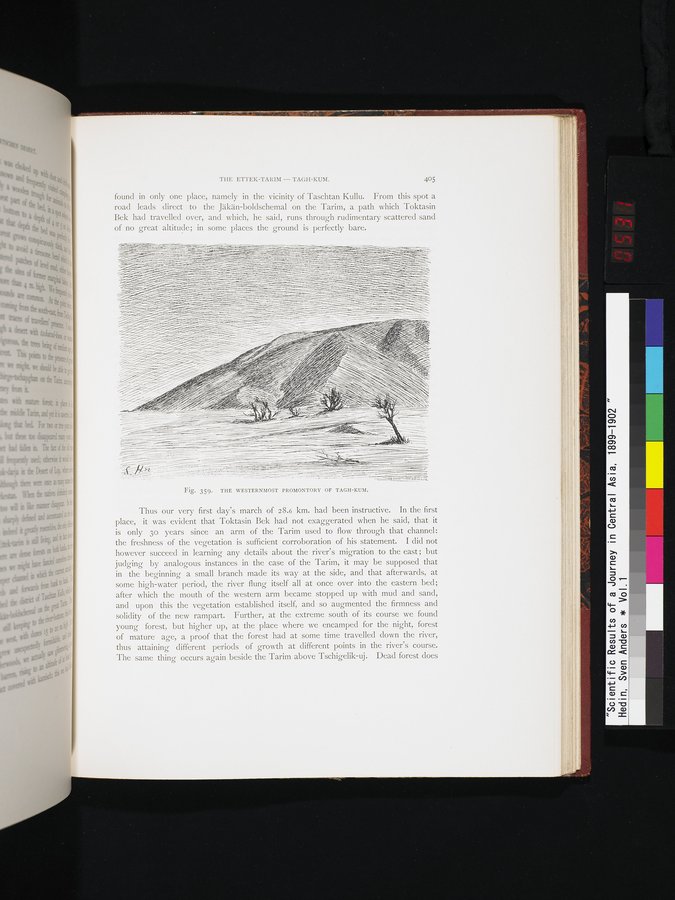 Scientific Results of a Journey in Central Asia, 1899-1902 : vol.1 / 531 ページ（カラー画像）