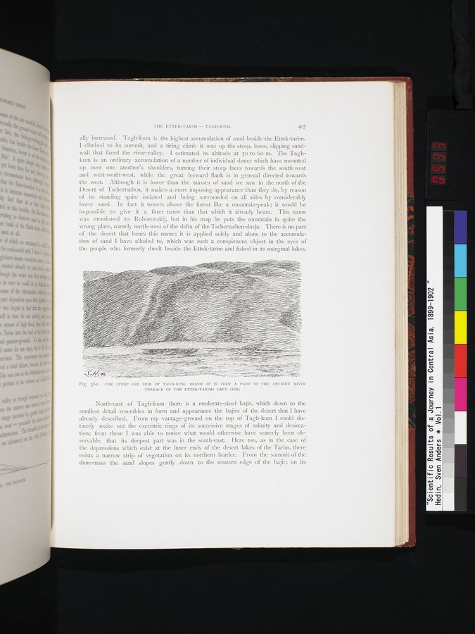 Scientific Results of a Journey in Central Asia, 1899-1902 : vol.1 / 533 ページ（カラー画像）