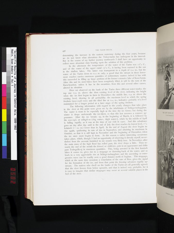 Scientific Results of a Journey in Central Asia, 1899-1902 : vol.1 / 582 ページ（カラー画像）