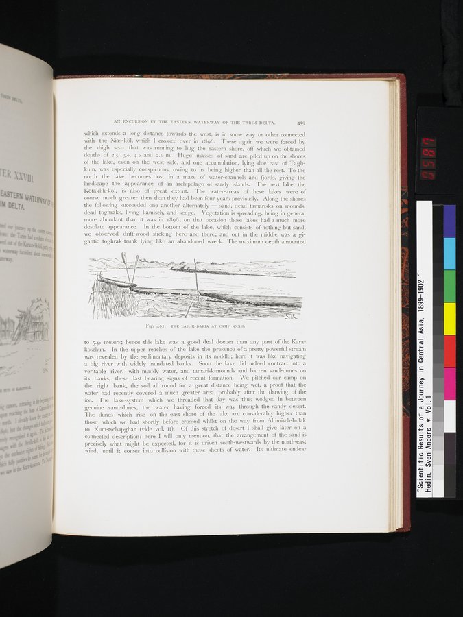 Scientific Results of a Journey in Central Asia, 1899-1902 : vol.1 / 587 ページ（カラー画像）