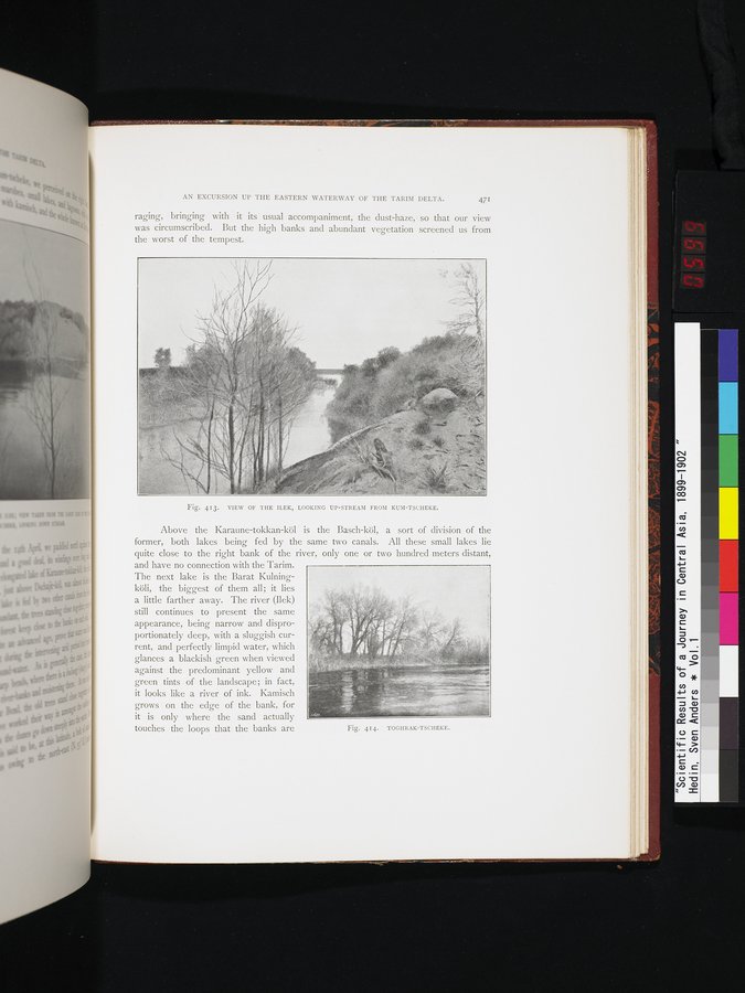 Scientific Results of a Journey in Central Asia, 1899-1902 : vol.1 / 599 ページ（カラー画像）