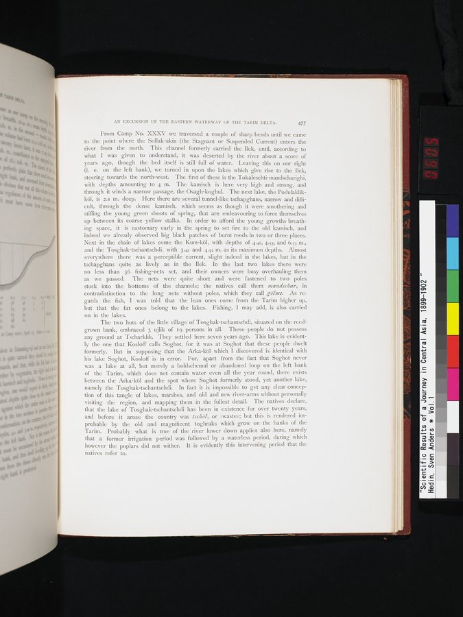 Scientific Results of a Journey in Central Asia, 1899-1902 : vol.1 / Page 605 (Color Image)