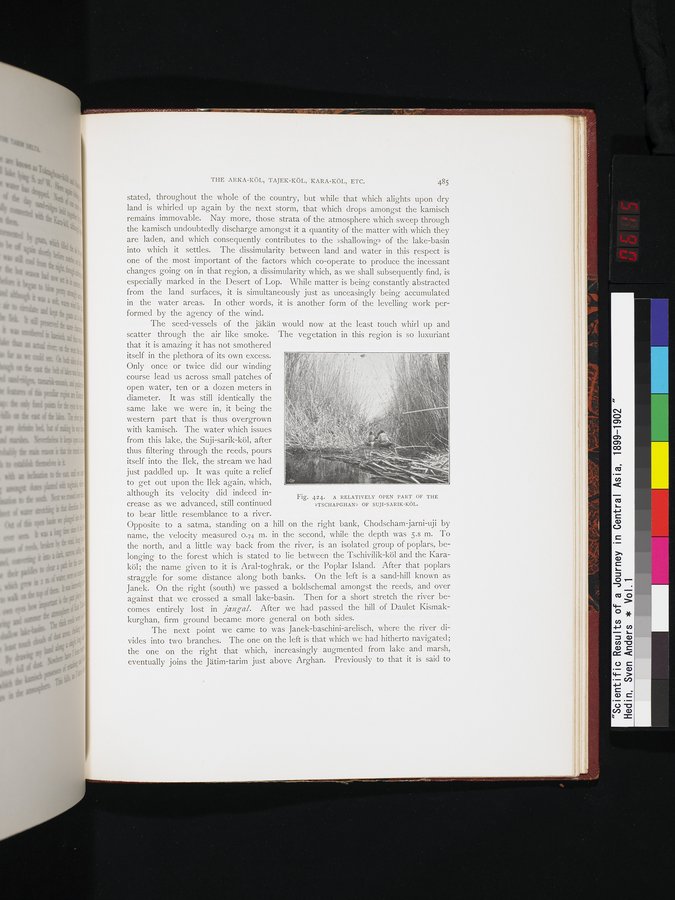 Scientific Results of a Journey in Central Asia, 1899-1902 : vol.1 / 615 ページ（カラー画像）