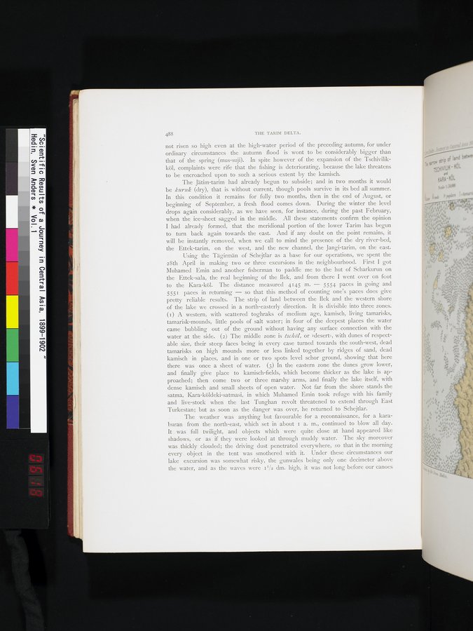 Scientific Results of a Journey in Central Asia, 1899-1902 : vol.1 / 618 ページ（カラー画像）