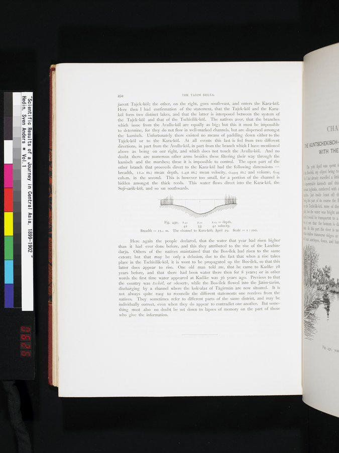 Scientific Results of a Journey in Central Asia, 1899-1902 : vol.1 / 626 ページ（カラー画像）