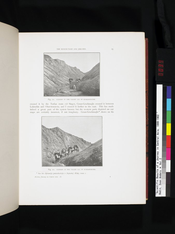 Scientific Results of a Journey in Central Asia, 1899-1902 : vol.2 / 39 ページ（カラー画像）