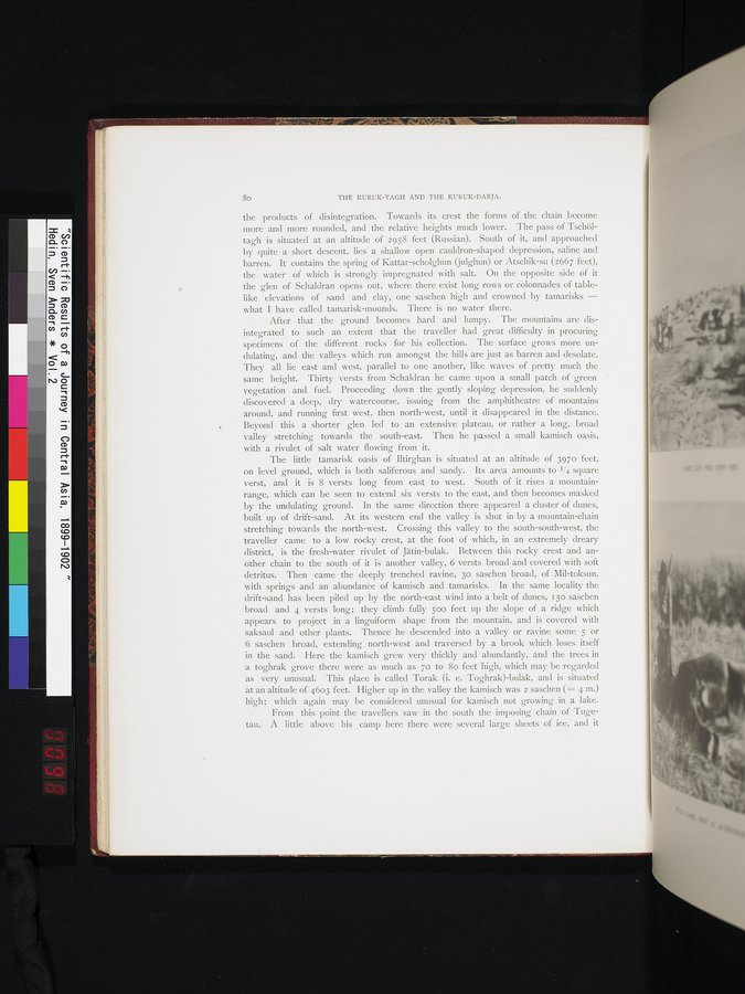 Scientific Results of a Journey in Central Asia, 1899-1902 : vol.2 / 98 ページ（カラー画像）