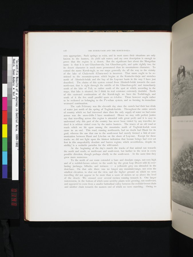 Scientific Results of a Journey in Central Asia, 1899-1902 : vol.2 / 148 ページ（カラー画像）