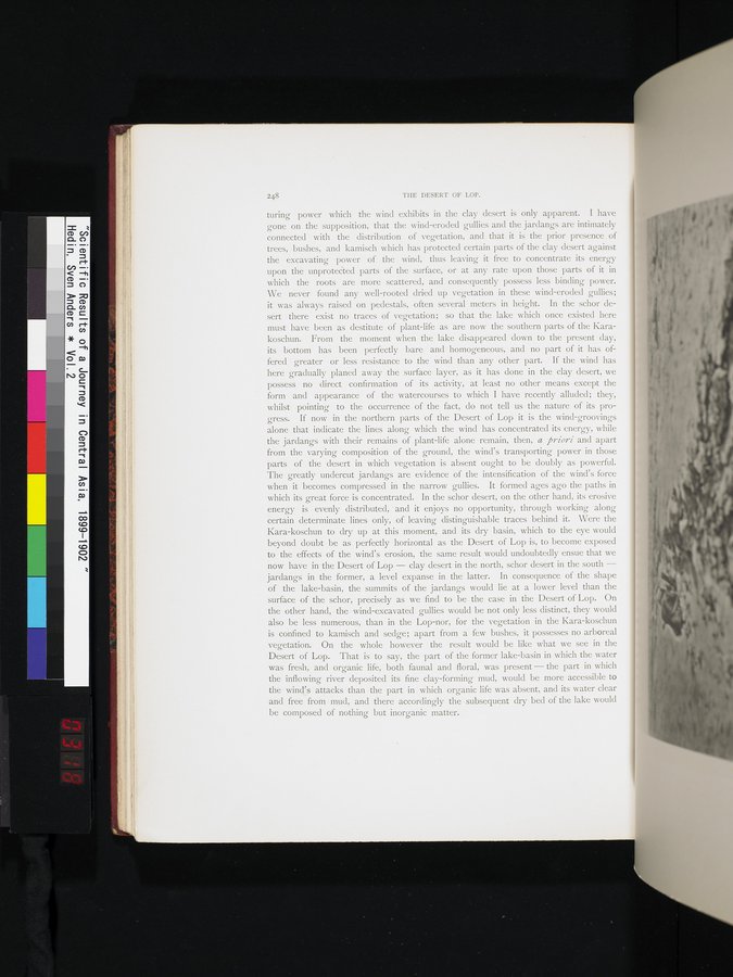 Scientific Results of a Journey in Central Asia, 1899-1902 : vol.2 / 318 ページ（カラー画像）