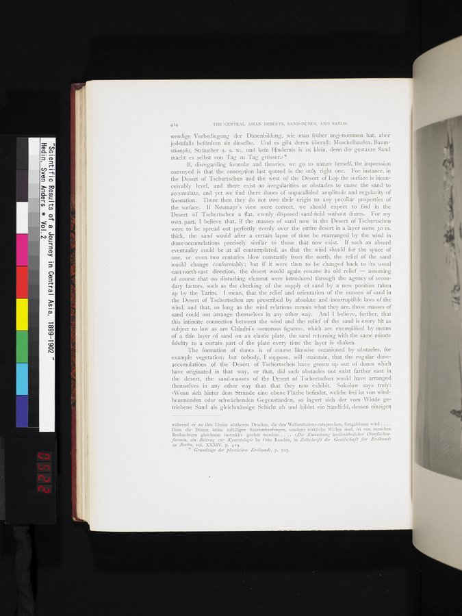 Scientific Results of a Journey in Central Asia, 1899-1902 : vol.2 / 522 ページ（カラー画像）