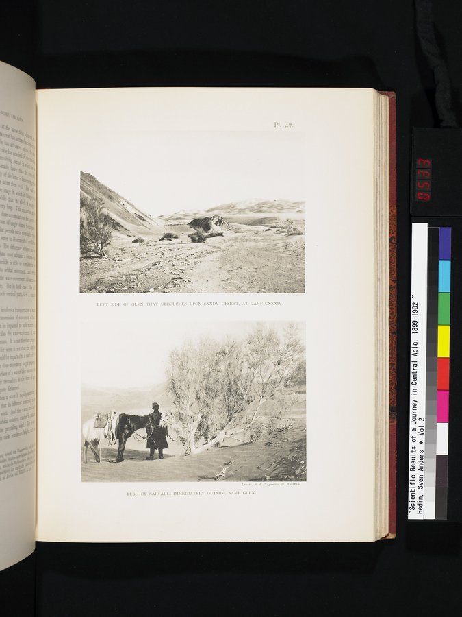 Scientific Results of a Journey in Central Asia, 1899-1902 : vol.2 / 533 ページ（カラー画像）