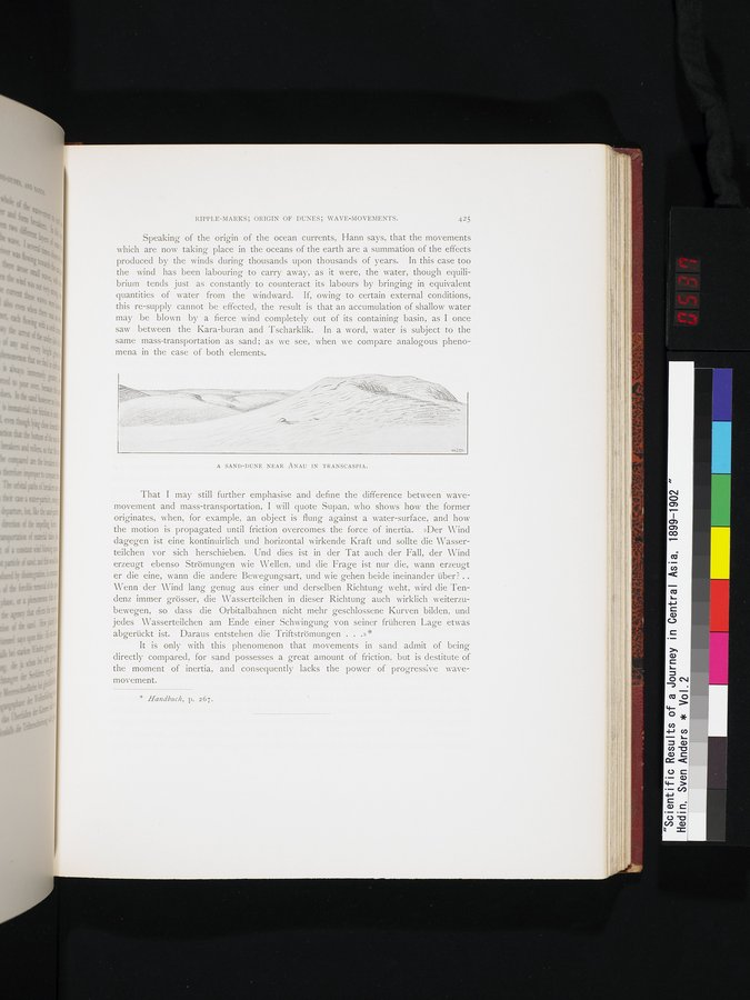 Scientific Results of a Journey in Central Asia, 1899-1902 : vol.2 / 537 ページ（カラー画像）