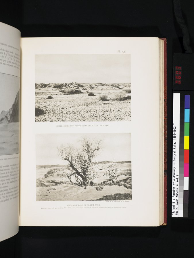 Scientific Results of a Journey in Central Asia, 1899-1902 : vol.2 / 603 ページ（カラー画像）