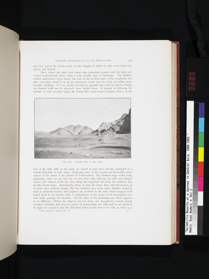 Scientific Results of a Journey in Central Asia, 1899-1902 : vol.2 / 605 ページ（カラー画像）