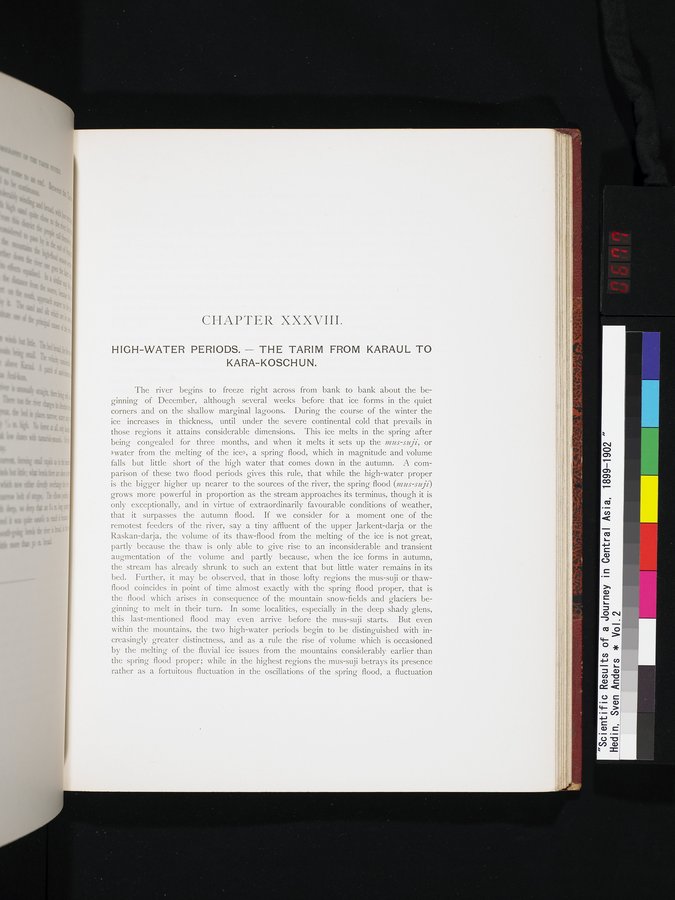 Scientific Results of a Journey in Central Asia, 1899-1902 : vol.2 / 677 ページ（カラー画像）