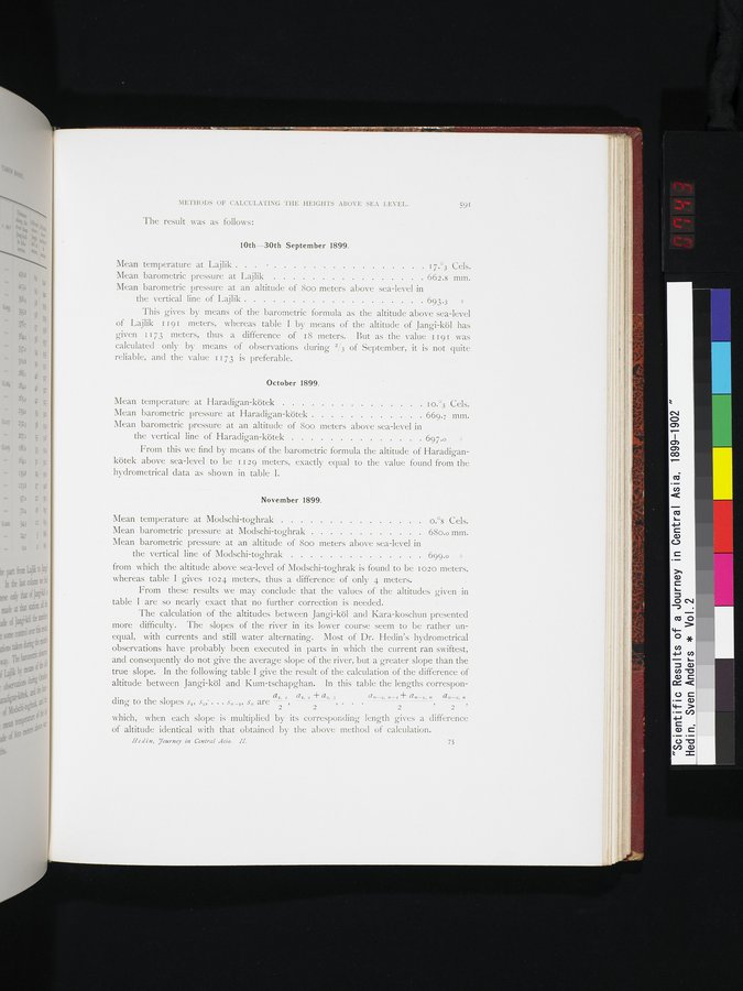 Scientific Results of a Journey in Central Asia, 1899-1902 : vol.2 / Page 743 (Color Image)